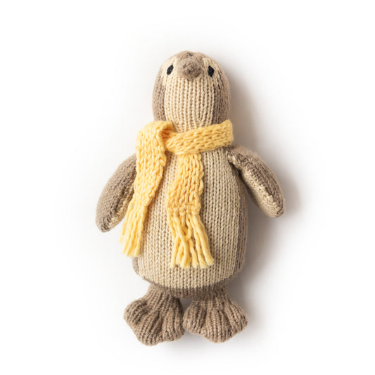 Penguin Knitted Doll with Scarf- Toby
