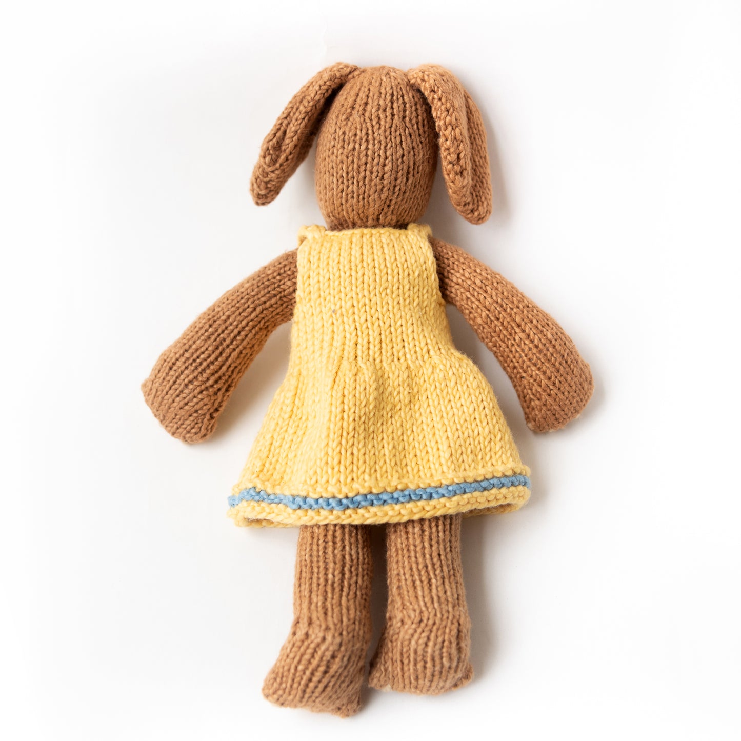 Brown Bunny Knitted Doll- Sara